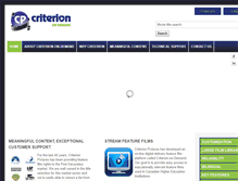 Tablet Screenshot of criterionondemand.com